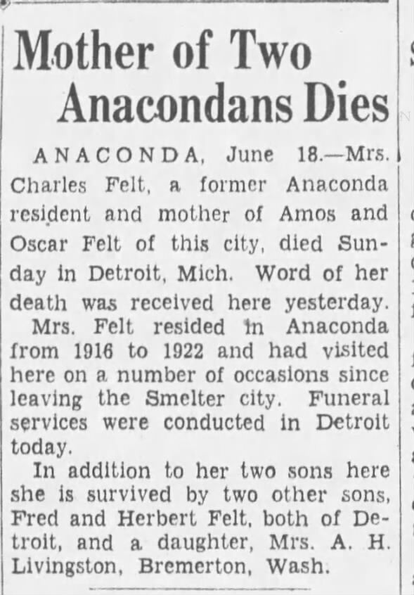 Clipping from The Montana Standard